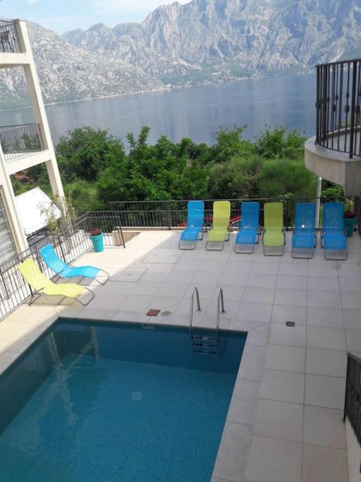 2Br Apartment With Pool Котор Экстерьер фото