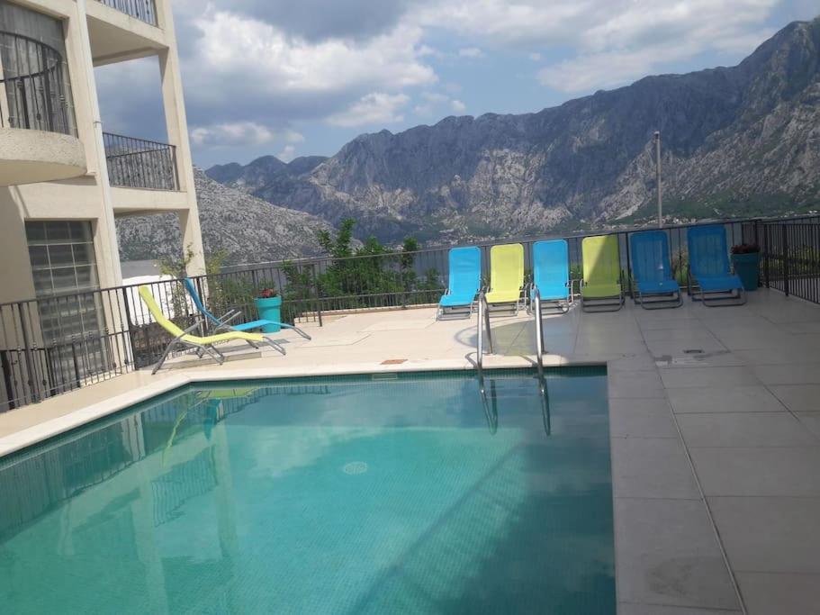 2Br Apartment With Pool Котор Экстерьер фото